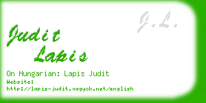 judit lapis business card